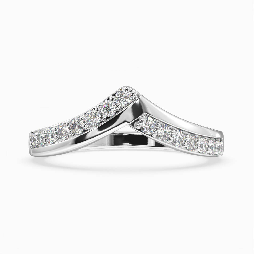 Nia Shaped Moissanite Wedding Ring