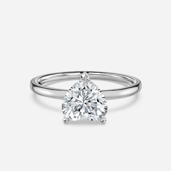 Dasha Heart Solitaire Moissanite Engagement Ring