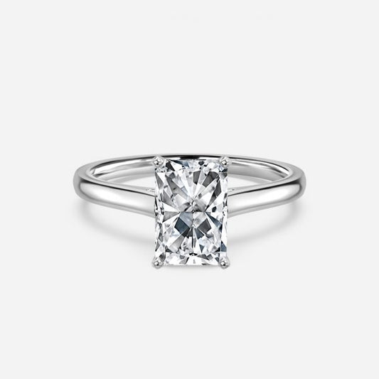 Bernadette Radiant Solitaire Moissanite Engagement Ring