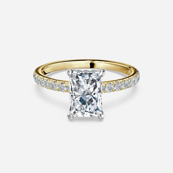 Norah Radiant Hidden Halo Moissanite Engagement Ring