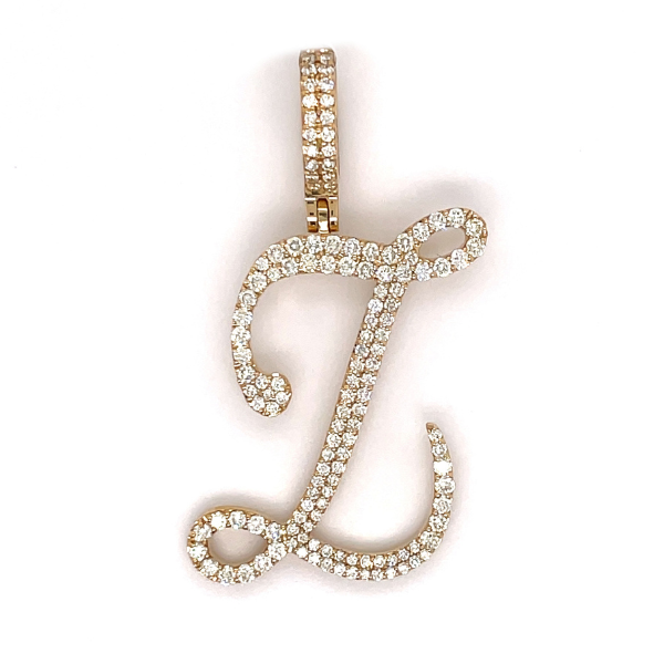 2.50 CT Moissanite Iced Out Letter Z Pendant